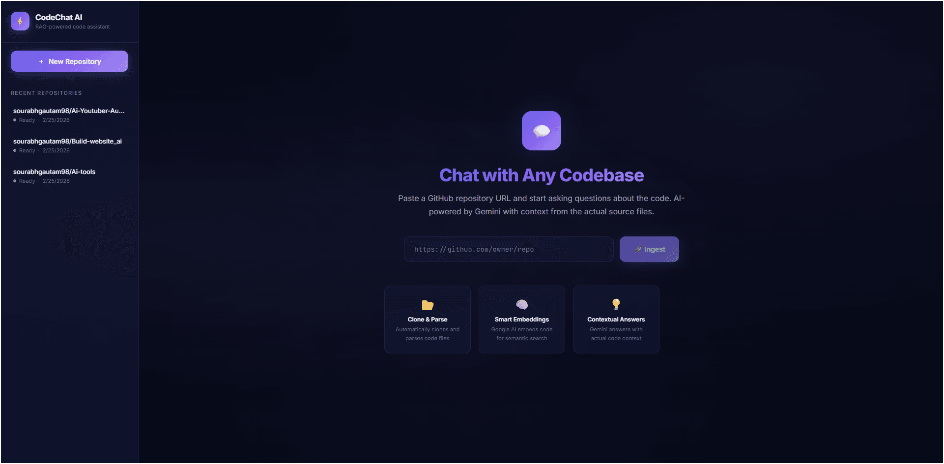 GitHub Codebase Chat