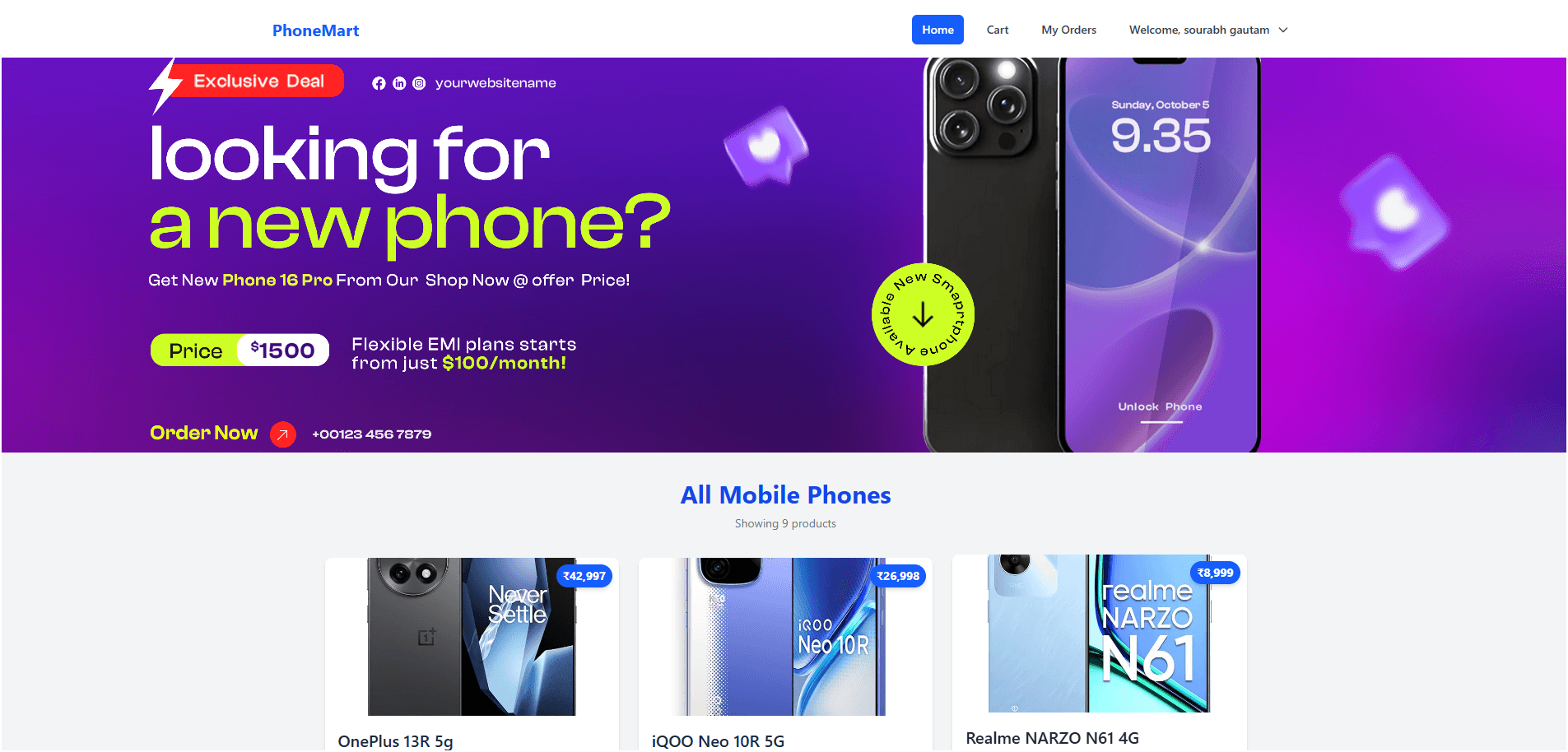 Phone Mart Website